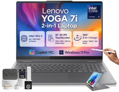 Lenovo Yoga 7i 2-in-1 Laptop, 2026 Ai Computer, 16'' 2K IPS Touchscreen