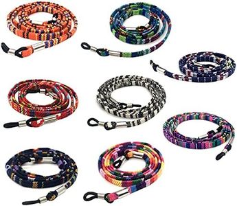 LuLyL Laccio Occhiali 8 Pezzi, Cinturino Catena Occhiali Sole, Catenine cordini Occhiali Lettura per Sport Donna Uomini Bambini