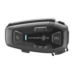 INTERPHONE U-COM 8R | Single | Motorcycle intercom with Mesh 2.0 communication, up to 24 pilots, 1.6 km distance, 18 -hour autonomy, TFT and GPS compatible, waterproof, hd 40mm speaker