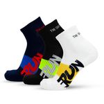 The Sock Street Athletic Ankle Thick Socks for Men, Low Cut Men's Ankle Length Socks - 3 Pack Solid Summer Sports Socks, Free Size Soft Plain Socks Ideal for Gym, Running, Office - Run Series