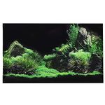 3D Effect Seafloor Water Grass Poster Self-adhesive Reptile Terrarium Aquarium Backdrop Fish Tank Wall Sticker Aquarium Background Underwater Poster PVC Decor Wall Paper(61 x 40cm)