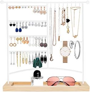 Unipampa Organizador de Joyas, Expositor de Pendientes, Soporte de exhibición de Joyería, para Collares, Brazaletes, Anillos