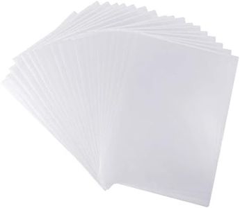 FEPITO 40 Pcs A4 Classeurs en Plastique Transparent A4 Coupé Flush Wallets