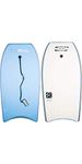 Gul Response Adult Unisex 42 Bodyboard in Light Blue - Bright Design Boogie Board with Durable Finish - Leash Included