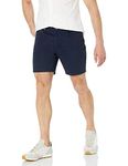 Amazon Essentials Men's Slim-Fit 7" Inseam Stretch 5-Pocket Short, Midnight Blue, 34