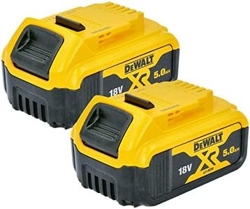 DEWALT DCB184-XJ XR Lithium-Ion Battery, 5Ah, 18V, Pack of 2