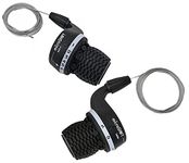 OLLBAG Microshift MTB Bike Bicycle Twist Grip Gear MS25-6 Shifters 3X6 Speed Dip Compatible for Shimano