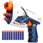 Storio Blaze Storm Soft Bullet Gun Toy with 10 Safe Soft Foam Bullets, Fun Target Shooting Battle Fight Game for Kids Boys (Super Gun), Multicolor