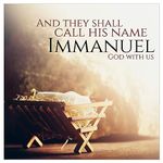 Christian Christmas cards, pack of 10 - Immanuel Christmas cards pack with Bible verse Matthew 1:23 inside these religious Christmas cards, by Just Cards Direct