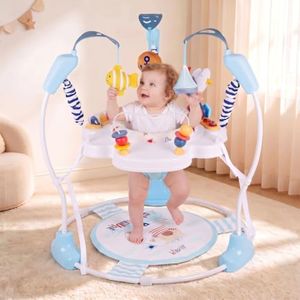Baby Activity Center, 3-in-1 Infant Jumper and Bouncer with Music&Light,6+M