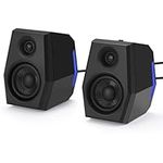 Sanyun SW209 36W Computer Gaming PC Speakers – Built-in 24bit DAC Dynamic 3D Surround Sound – Bluetooth 5.0 USB 3.5mm Aux Inputs - Three EQ Sound Mode - RGB Backlit Multimedia Speakers (Pair, Black)