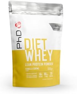 PhD Nutrition Diet Whey, Low Calorie Low Carb - Vanilla Protein Powder, Supports Lean Muscle & Recovery, 20 Servings, 500g