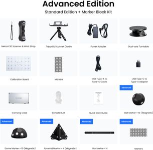 Revopoint MetroX 3D Scanner – 0.01mm Precision, Blue Laser, 4 Modes