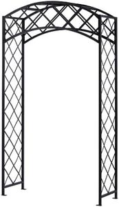 Panacea Products Arched Lattice Arbor, Black