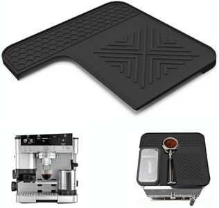 Tamping Mat Compatible with Ninja Luxe Espresso Coffee Machine ES601 & ES701, Espresso Tamper Mat, Food Grade Silicone Non-Slip, Waterproof Heat Resistan (Black)