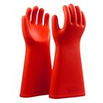 12KV 20KV Electrical Insulated Lineman Rubber Gloves Electrician High Voltage Hand Shape Waterproof Safety Protective Work Gloves Insulating for Man Woman (12KV)