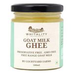 Courtyard Farms Goat Milk Ghee - 100% Natural I Grass Fed I Traditional I 200ml Glass Bottle Jar