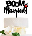 LOVENJOY Boom! Married Funny Wedding Cake Topper
