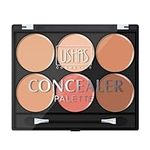 Concealer Full Coverage 6 Colour Corrector Cream Contour Palette Under Eye Concealer Foundation Contour Kit Silk Texture (06, One Size)