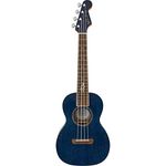 Fender Dhani Harrison Tenor Ukulele, Sapphire Blue, with Gig Bag