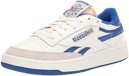 Reebok Men's Club C Revenge Cross Trainer, Chalk/Collegiate Royal/Excellent Red, 10