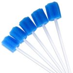 50 Pieces Disposable Oral Swabs Bulk Mouth Sponge Stick Swabsticks Unflavored for Elderly Kids Adults Mouth & Gum Cleaning