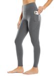 BALEAF Leggings with Pockets for Women High Waisted Workout Tummy Control Compression Athletic Running Yoga Pants