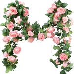 FiveSeasonStuff Rose Flower Garland