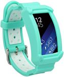 wonlex Band for Samsung Gear Fit2 / Fit2 Pro, Silicone Replacement Watch Bands Strap Compatible with Galaxy Gear Fit2 SM-R360 & Fit 3 Pro for Women & Men (Teal)