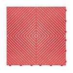 Swisstrax Ribtrax Smooth PRO Interlocking Garage Floor Tiles, 15.75 x 15.75-Inch, Racing Red, 24 Piece Set