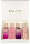 Bella Vita Eau De Parfum Set for Women (4x20 mL) with Date, Senorita, Glam, Rose | Vanilla, Floral, Sweet, Musk | Perfect for trials, gifting, or blending to craft your unique fragrance