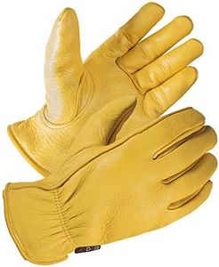 SKYDEER Full Premium Genuine Deerskin Leather Hi-Performance Utility Driver Work Gloves (SD2210/XS, Unlined)