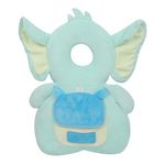 bloomberries Baby Head Protector Cushion Backpack for Crawling-Baby Head Protection Pillow with Chest Strap Adjustuble for 3-36 Month Babies- Elephant (Blue)