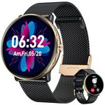Smart Watch for Men Women Smartwatch: 1.43“Fitness Watch Bluetooth Call with Heart Rate Blood Pressure SpO2 Sleep Monitor IP68 Waterproof 110+ Sports Modes Step Counter Fitness Tracker for Android iOS
