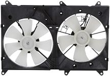 TYC 620810 Cooling Fan Assembly Compatible with 2001-2007 Toyota Highlander, Black & White