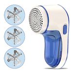 Fabric Shaver,Electric Lint Remover,USB Charging,Includes 3-Blades, Cleaning Brush, Case & Power Cord,The Sweater Shaver Pill Remover for Clothes & Furniture