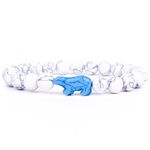 Fahlo Polar Bear Tracking Bracelet, Elastic, supports Polar Bears International, one size fits most for Men and Women, one size, Stone, no gemstone