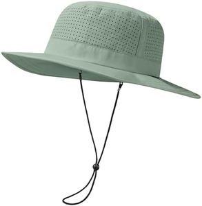 UVSAI UPF 50+ Bucket Sun Hat with Laser Perforated Mesh Cooling Adjustable Breathable Lightweight for Outdoor Men Women