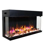 Endeavour Fires 40”/1030mm Rosedale 3D Media Wall Inset Electric Fireplace with Multi Flame Colours Log & Crystal Set, 7day Programmable Remote Control 1&2kW