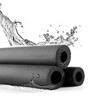 Pipe Insulation Foam Tube Black Pool Noodles Water Foam Pipe Insulation Tubing Thick Wall Insulation Lagging Wrap Rubber Tubing Flexible Heat Preservation Anti-Freeze for Water Pipes, Air Conditioner