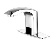 Lychee Light Touchless Bathroom Sink Faucet Automatic Sensor, Brass, Motion Bathroom Fixture Vanity Water Tap, with Temperature Control Mixer,3/8" 1/2" Adapter, 3 Hoses, Fashion, Chrome Plating