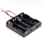 DollaTek 4 x AA 6V Battery Holder Case Box Wired ON/OFF Switch and Cover