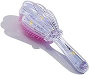 Mermaid Detangler Hair Brush, Detangling Hair Comb Christmas Shell Glitter Comb Hairbrush Massage Scalp No Pain Detangler for Dry & Wet Hair Kids Girls Woman (Purple)