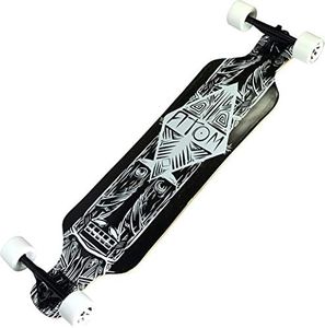 Atom Longboards Atom Drop Deck Longboard - 39", Dark Tiki, 39"