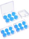 Sumind 9 Pairs Soft Protective Ear Plugs Silicone Putty Ear Plugs Moldable Earplugs Set for Sleeping, Swimming (Blue)