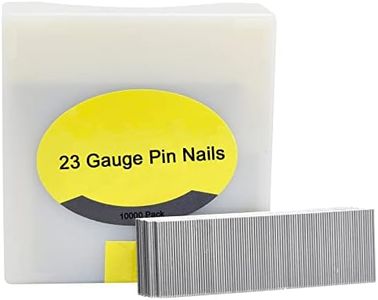 Headless Pins Nails 23 Gauge Pin 2/5 Inch Length Stainless Steel Brad Nails with Gift Box for Molding Cabinetry Building Assembly, 10000 Pieces