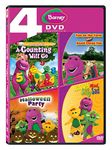 Barney: A-Counting Will Go + Fun on the Farm + Halloween Party + Happy Mad Silly Sad (4-Disc Box Set)