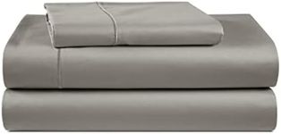 LANE LINEN 100% Egyptian Cotton Twin Sheets Set (3 PC) – 1000 Thread Count – Sateen Weave – Ultra Soft Twin Bed Sheets – Luxury Hotel Bedding – Twin Size Sheets Set with Deep Pockets – Charcoal