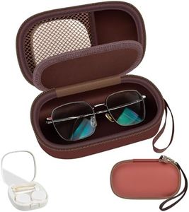 GWCASE 2-in-1 Contact Lens Travel Case for Eyeglasses & Sunglasses