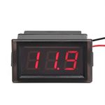 DROK® Waterproof DC3.3-30V Digital Voltmeter, Voltage Tester with Red LED Display, 12 Volt Monitor Suitable for Electro Motorcycle, YB28-W 2 Wires Voltmeter Volt Testing Meter